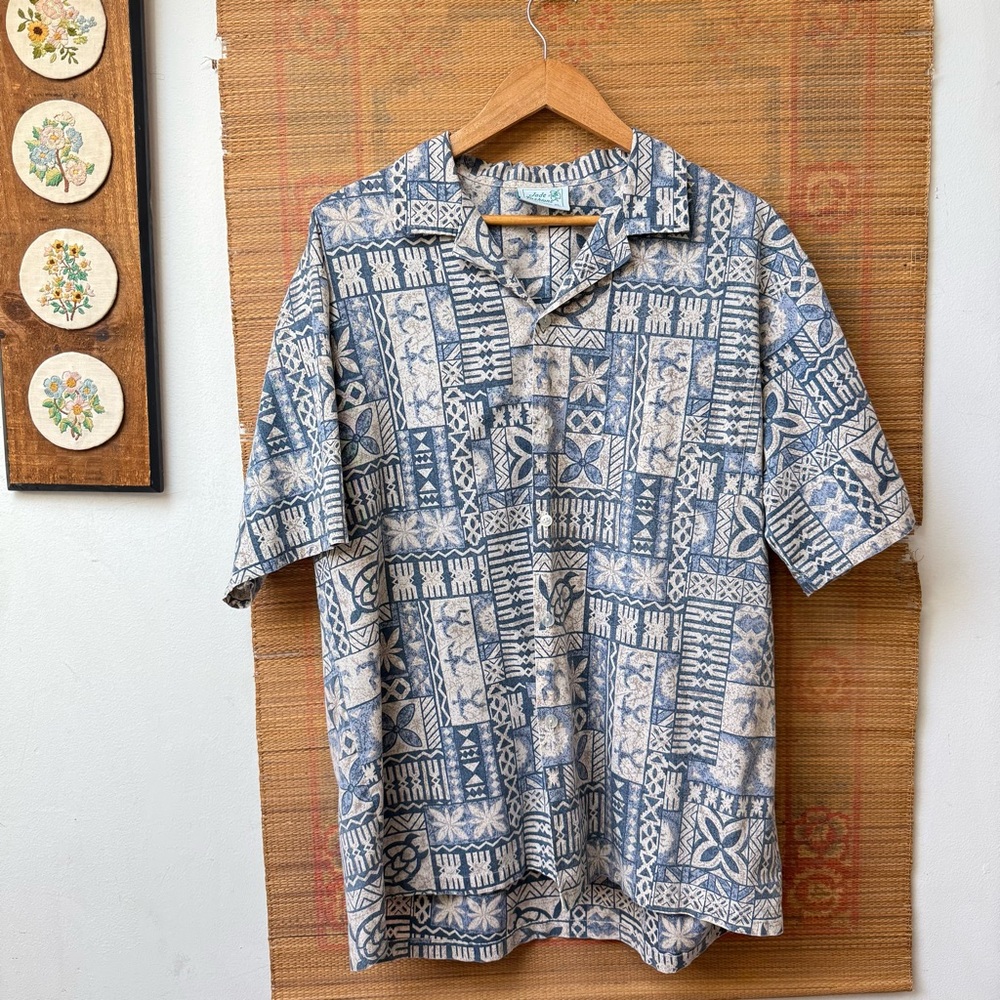 Vintage Island Tropical Tribal Hawaiian Shirt